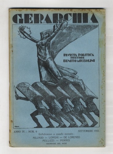 Gerarchia rivista politica - gerarchia.,
