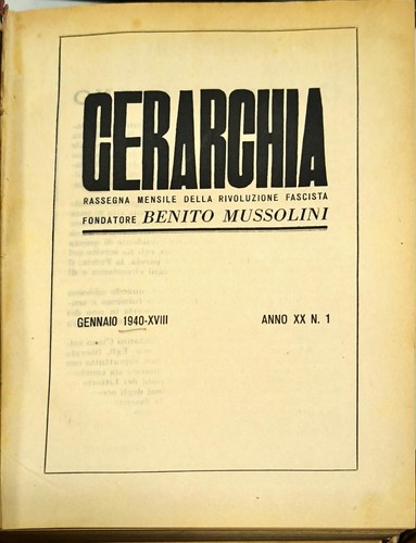 Gerarchia rassegna mensile - gerarchia,