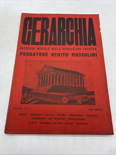 Gerarchia rassegna mensile - gerarchia,