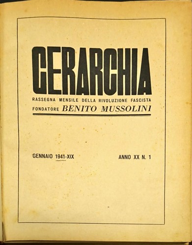 Gerarchia rassegna mensile - gerarchia,