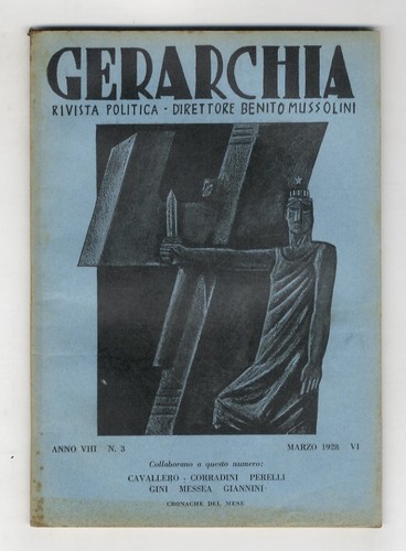 Gerarchia rivista politica - gerarchia.,