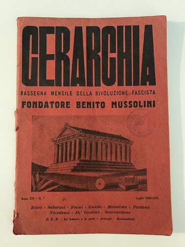 Gerarchia rassegna mensile - gerarchia|,