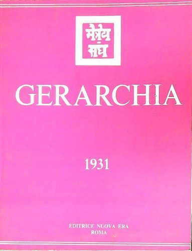 Gerarchia 1931 nuova - 1931, aa.vv.