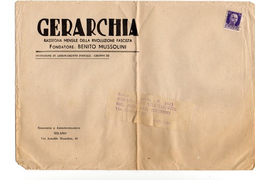 Gerarchia rivista fascista - ,,